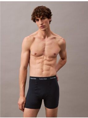 🆗 Calvin Klein Black Boxer Briefs with Branded Waistband